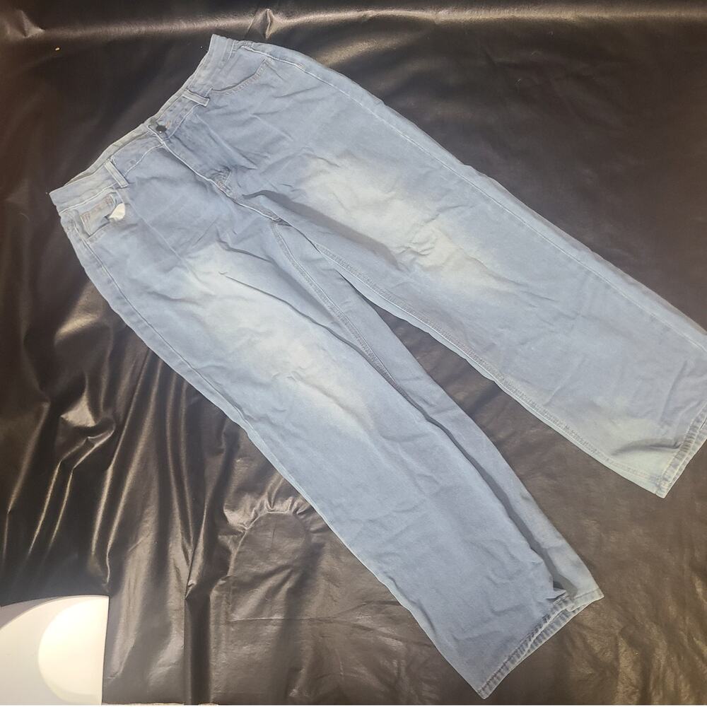UnBranded high RISE wide leg relaxed fit denim jeans size XXL